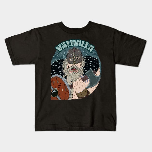 valhalla Kids T-Shirt by Ragna.cold